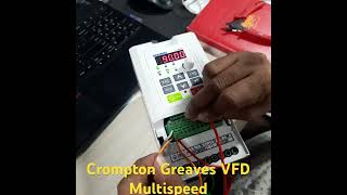 Crompton Greaves VFD Multispeed Setting [upl. by Phylys]