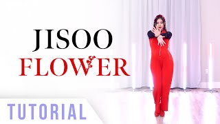 JISOO  ‘꽃 FLOWER’ Dance Tutorial Explanation amp Mirrored  Ellen and Brian [upl. by Berey]