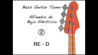 Guitar Bass tuner  Afinado de bajo Eléctrico [upl. by Enieledam]