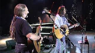 Neil Young with Willie Nelson  Four Strong Winds Live at Farm Aid 1995 [upl. by Aihcrop985]