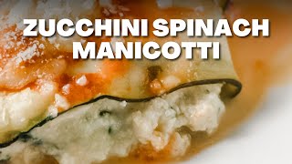 How to Cook Low Carb Manicotti Quick and Easy with Zucchini [upl. by Raseac]