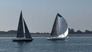 Swiss boat overtakes a ‘Grumpy’ Belgian boat 😉🇨🇭⛵️🇹🇩 8 Hours of Oosterschelde Regatta [upl. by Yelyah]