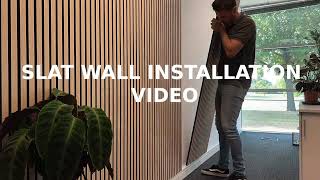 Slat Wall installation video [upl. by Baum18]