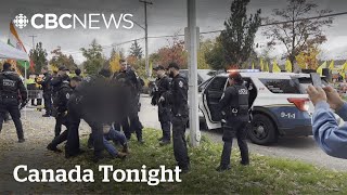 Several arrested after violent clashes outside of Hindu temples in BC and Ontario  Canada Tonight [upl. by Mulac]