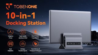 Now on Kickstarter TobenONE 10in1 Adaptive Vertical USB C Docking Station [upl. by Nnairac]