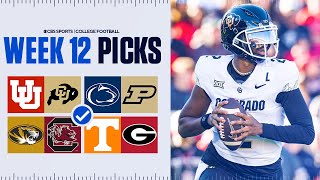 Picks for EVERY Top 25 game in College Football Full Week 12 Predictions [upl. by Roche]