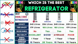 Best Refrigerator 2024🔥LG vs Samsung vs Whirlpool Refrigerator🔥Top Refrigerator in India  Tamil [upl. by Alomeda]