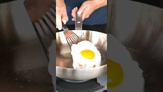 How to make a stainless steel pan NONSTICK 🍳 [upl. by Ahsienel]