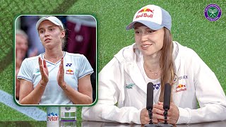 The new favourite  Elena Rybakina  Fourth round Postmatch Press Conference  Wimbledon 2024 [upl. by Hanikahs]