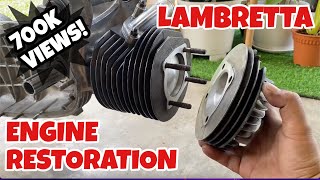 1963 Lambretta Engine Restoration  Timelapse [upl. by Olivero]