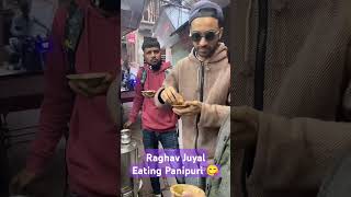 Raghav Juyal Enjoy Eating Panipuri On Street 😋  Raghav Juyal Love Eating Street Food raghav [upl. by Schuyler]