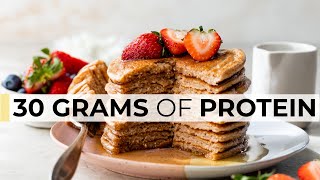 COTTAGE CHEESE PANCAKES  high protein breakfast recipe [upl. by Torrlow]