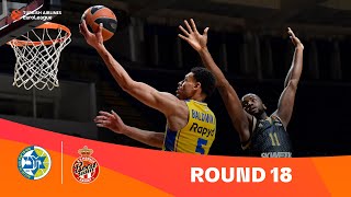 Maccabi Playtika Tel AvivAS Monaco  Round 18 Highlights  202324 Turkish Airlines EuroLeague [upl. by Assirek]