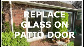 Patio doors  replacing double glazed unit [upl. by Sauder]