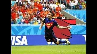 ROBIN VAN PERSIE SUPERMAN HEADER vs SPAIN RVP VIP [upl. by Huston361]