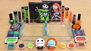 Green vs Orange  Mixing Makeup Eyeshadow Into Slime ASMR 837 Satisfying Slime Video [upl. by Jilleen74]