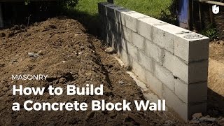 How to Build a Concrete Wall  DIY Projects [upl. by Bouley]