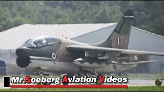 Beautiful Departure Volkel Airshow 2013 2x Corsair II Hellenic Air Force [upl. by Quenby]