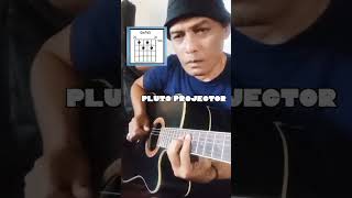 tutorial gitar pluto projector  Chords Gampang🎩 [upl. by Novikoff]