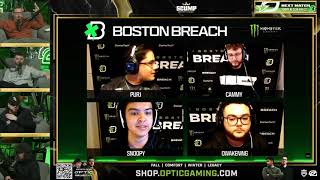 FormaL and Scump React to OpTic Losing Their First CDL Match 😮 OpTic vs Boston [upl. by Niatirb]