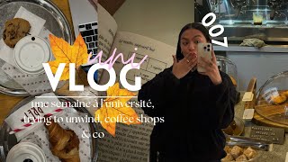 uni vlog 07 cours cafés amp unwinding [upl. by Furr]