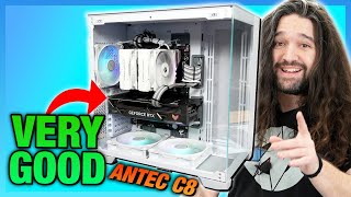 Surprisingly Good Antec C8 ARGB Case Review Thermals Cable Management amp Noise [upl. by Bergeron]