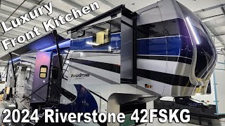 Luxury Fifth Wheel 2024 Riverstone 42FSKG Fifth Wheel Toy Hauler at Couchs RV Nation a RV Review [upl. by Yancy762]