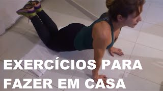 Rotina de Exercicios Para Fazer em Casa 1  Iniciantes [upl. by Eralcyram]