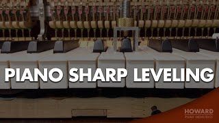 Piano Sharp Leveling  Piano Tuning amp Repair I HOWARD PIANO INDUSTRIES [upl. by Olenta]