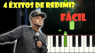 4 Éxitos de Redimi2  Piano Cover Tutorial y Karaoke [upl. by Oetsira531]