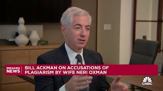 Bill Ackman on plagiarism accusations against wife A few clerical errors in a 330page document [upl. by Leinehtan207]