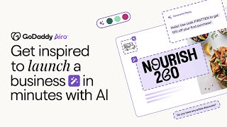 AI and GoDaddy Airo™ make it easy to take those first steps to launch a business [upl. by Tuinenga339]