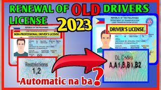 AUTOMATIC na ba na MAKUKUHA ko ang DRIVERS LICENSE CODE A A1 B B1 B2 KAPAG MAGRERENEW AKO [upl. by Namref]