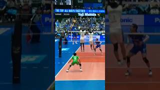 High jump 🦘 spike Yuji Nishida 💀 attack 🎶 viral shorts video [upl. by Dafodil]