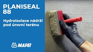 Hydroizolace nádrží pod úrovní terénu –PLANISEAL 88 ruční aplikace [upl. by Liggitt919]