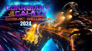 ALL 6 SONGS GUARDIANS OF THE GALAXY COSMIC REWIND 2024  EPCOT  WALT DISNEY WORLD FULL RIDE 4K POV [upl. by Nuhsyar]