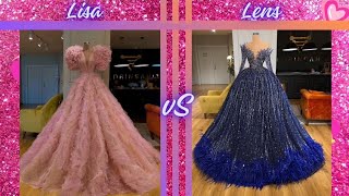 lisa vs lena  wedding dress 👗🥻 addition🌼youtubeshorts choose viral youtube [upl. by Lienahs856]