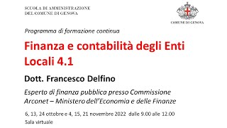 Finanza e contabilità degli Enti Locali 2022 4 1 [upl. by Allene657]