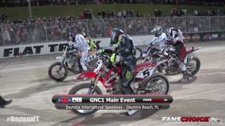 DAYTONA Flat Track GNC1 Main  AMA Pro Flat Track [upl. by Middle]