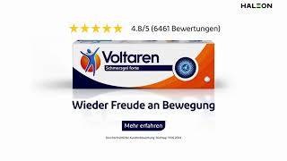 GEZIELTE SCHMERZLINDERUNG BIS ZU 12 STD VOLTAREN SCHMERZGEL FORTE  SUPERMARKT [upl. by Whallon495]