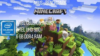 MINECRAFT  TLAUNCHER  INTEL CELERON N4020  6 GB RAM  INTEL UHD 600  WINDOWS 11 [upl. by Ketti850]