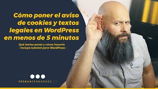 Cómo poner el aviso de cookies y ley de protección de datos en WordPress en menos de 5 minutos [upl. by Shermy]