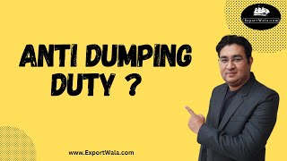 Anti Dumping Duty [upl. by Arracahs]