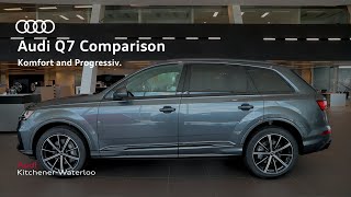 Audi Q7 Trim Level Comparison  Audi KitchenerWaterloo [upl. by Nordgren]