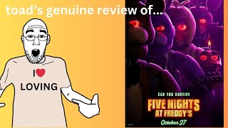 11 minutes of straight LOVING  FNAF Movie Genuine Review [upl. by Eycal]