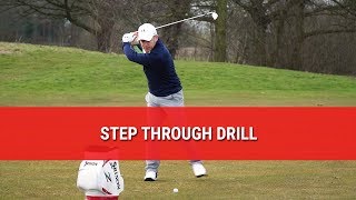 The Step Through Drill  Increase Club Head Speed And Improve Weight Transfer [upl. by Tidwell]