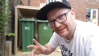 DIY WHEELIE BIN STORE  Easy to make wheelie bin storage [upl. by Kono]