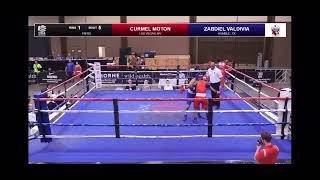 Curmel Moton vs Zabdiel Valdivia 2022 USA boxing Nationals 125 [upl. by Andromache]