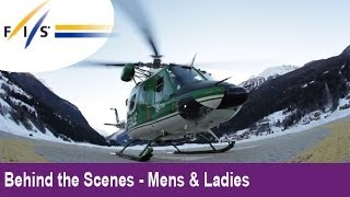 Helicopter Rescue amp Grooming Behind the Scenes AUDI FIS Alpine Ski World Cup 2012  Mens amp Womens [upl. by Os]