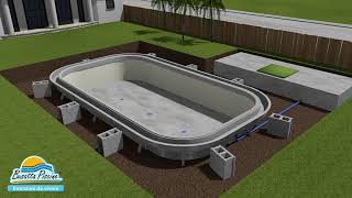 Busatta Piscine building an infinity pool [upl. by Mychal]